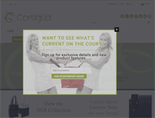 Tablet Screenshot of cortiglia.com